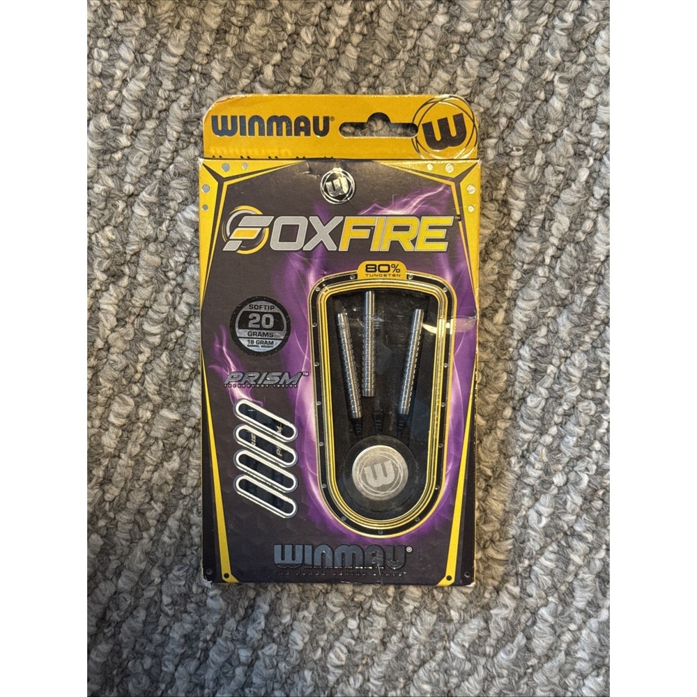 Winmau Foxfire Steel Tip Dart Set 26 gram 80% Tungsten alloy Brand New